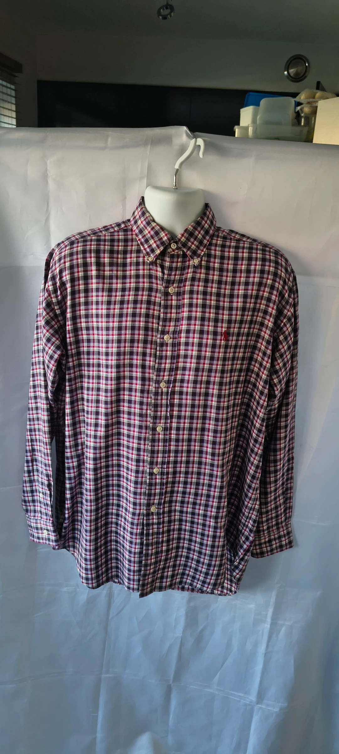 Ralph Lauren Blake Overhemd – Classic Check – 100% Katoen – M #307.